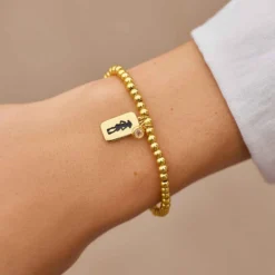 Harry Potter Dobby Metal Bead Stretch Bracelet -Deals Bijestora Store 39484GOLD 8