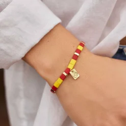 Harry Potter Gryffindor™ Tile Bead Stretch Bracelet -Deals Bijestora Store 39485GOLD 4