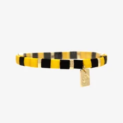 Harry Potter Hufflepuff™ Tile Bead Stretch Bracelet
