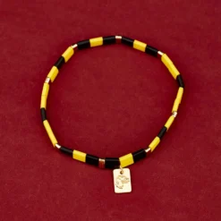 Harry Potter Hufflepuff™ Tile Bead Stretch Bracelet -Deals Bijestora Store 39486GOLD 4