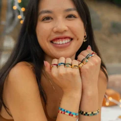 Harry Potter Slytherin™ Tile Bead Stretch Bracelet 17 Harry Potter Slytherin™ Tile Bead Stretch Bracelet -Deals Bijestora Store 39488SILV 10