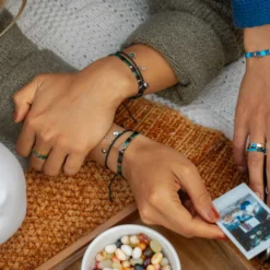 Harry Potter Slytherin™ Tile Bead Stretch Bracelet 15 Harry Potter Slytherin™ Tile Bead Stretch Bracelet -Deals Bijestora Store 39488SILV 8