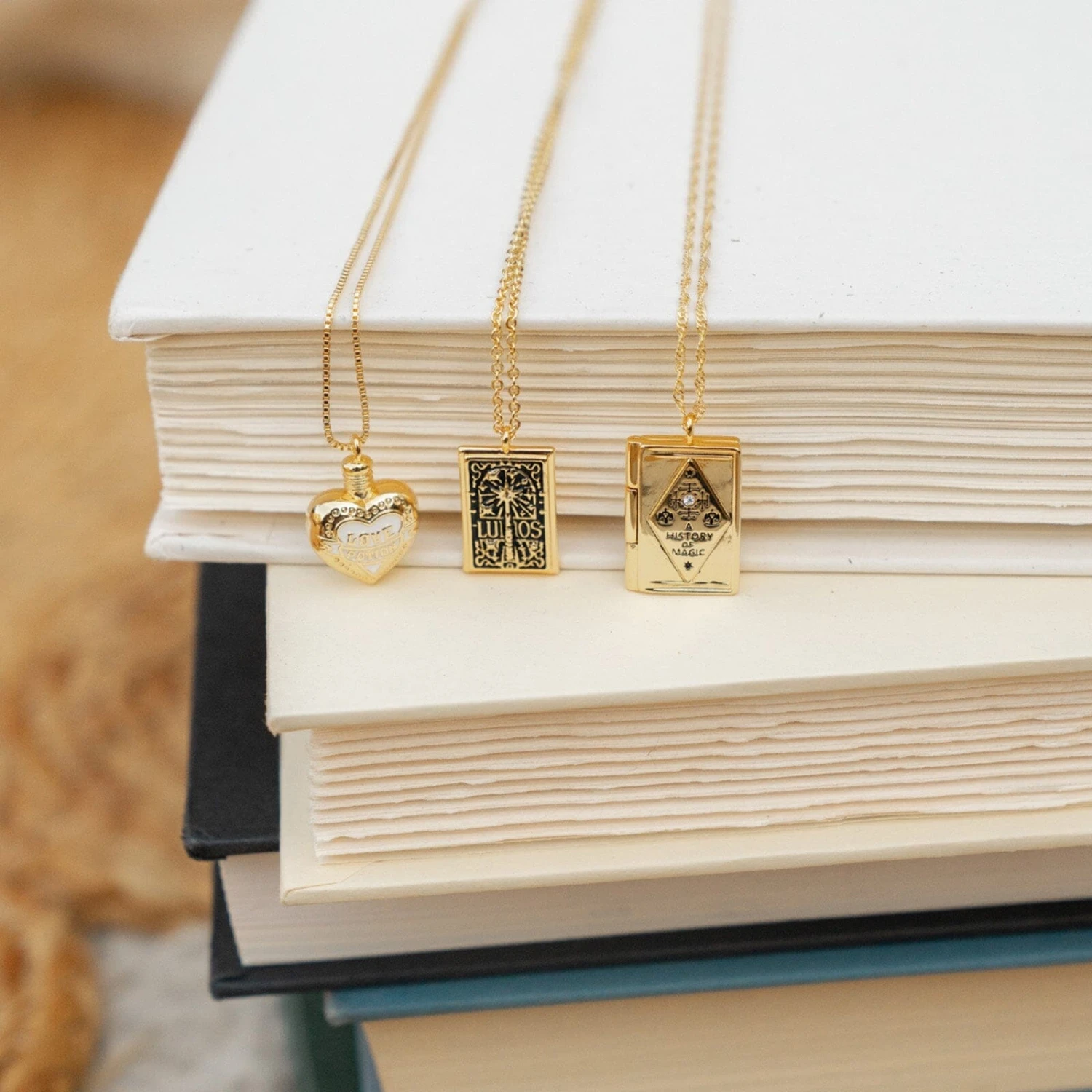Harry Potter Book Of Magic Pendant Necklace 14 Harry Potter Book Of Magic Pendant Necklace - Image 14