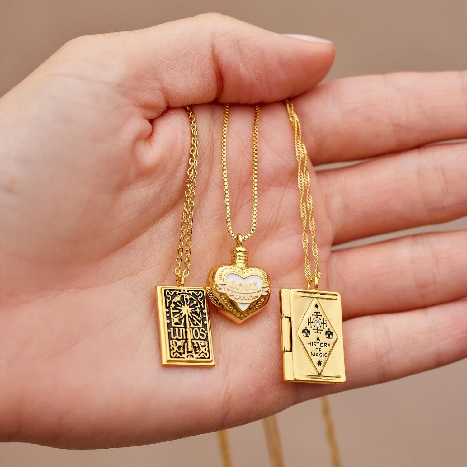 Harry Potter Book Of Magic Pendant Necklace 6 Harry Potter Book Of Magic Pendant Necklace - Image 6