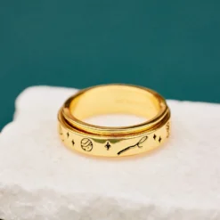 Harry Potter Seeker Fidget Ring -Deals Bijestora Store 39518SILV 8 min