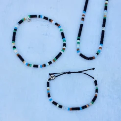 Men's Mixed Seed Bead Cord Bracelet 19 Men's Mixed Seed Bead Cord Bracelet -Deals Bijestora Store 39522BLACK 3 min