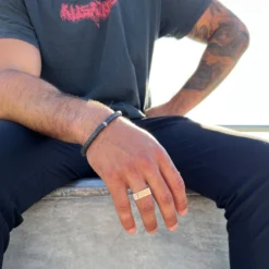 Men's Black Gunmetal Stone Bracelet 12 Men's Black Gunmetal Stone Bracelet -Deals Bijestora Store 39523BLACK 5 min