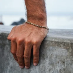 Men's Carabiner Clasp Chain Bracelet -Deals Bijestora Store 39524GOLD 7 min