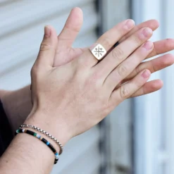 Men's Carabiner Clasp Chain Bracelet -Deals Bijestora Store 39524SILV 4 min