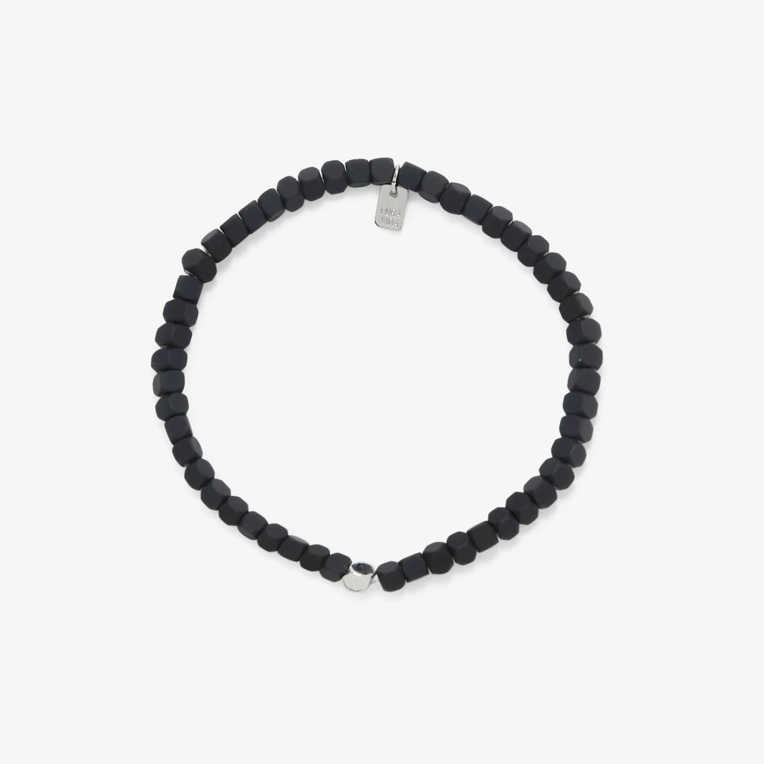 Men's Coated Hematite Stretch Bracelet 2 Men's Coated Hematite Stretch Bracelet - Image 2
