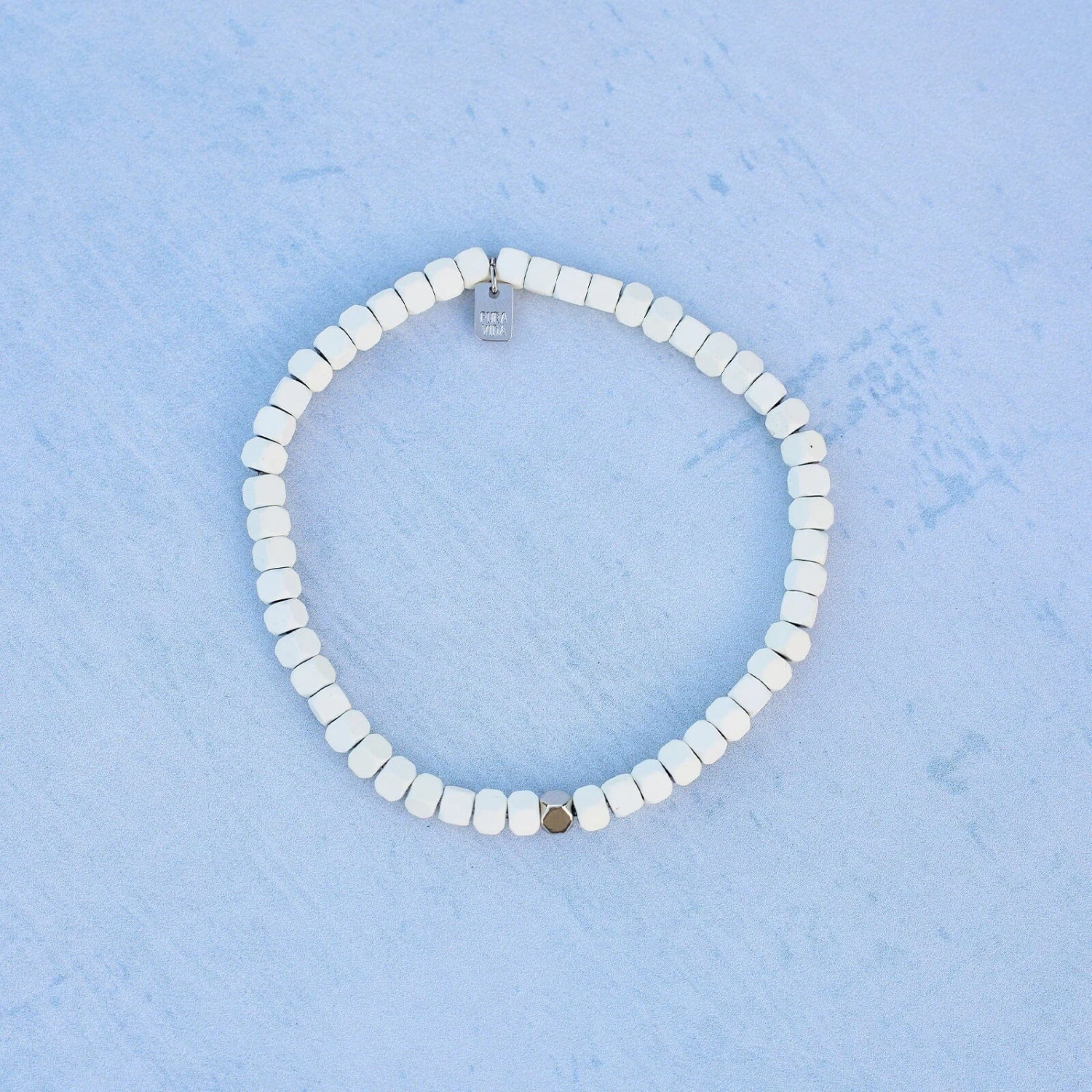 Men's Coated Hematite Stretch Bracelet 11 Men's Coated Hematite Stretch Bracelet - Image 11