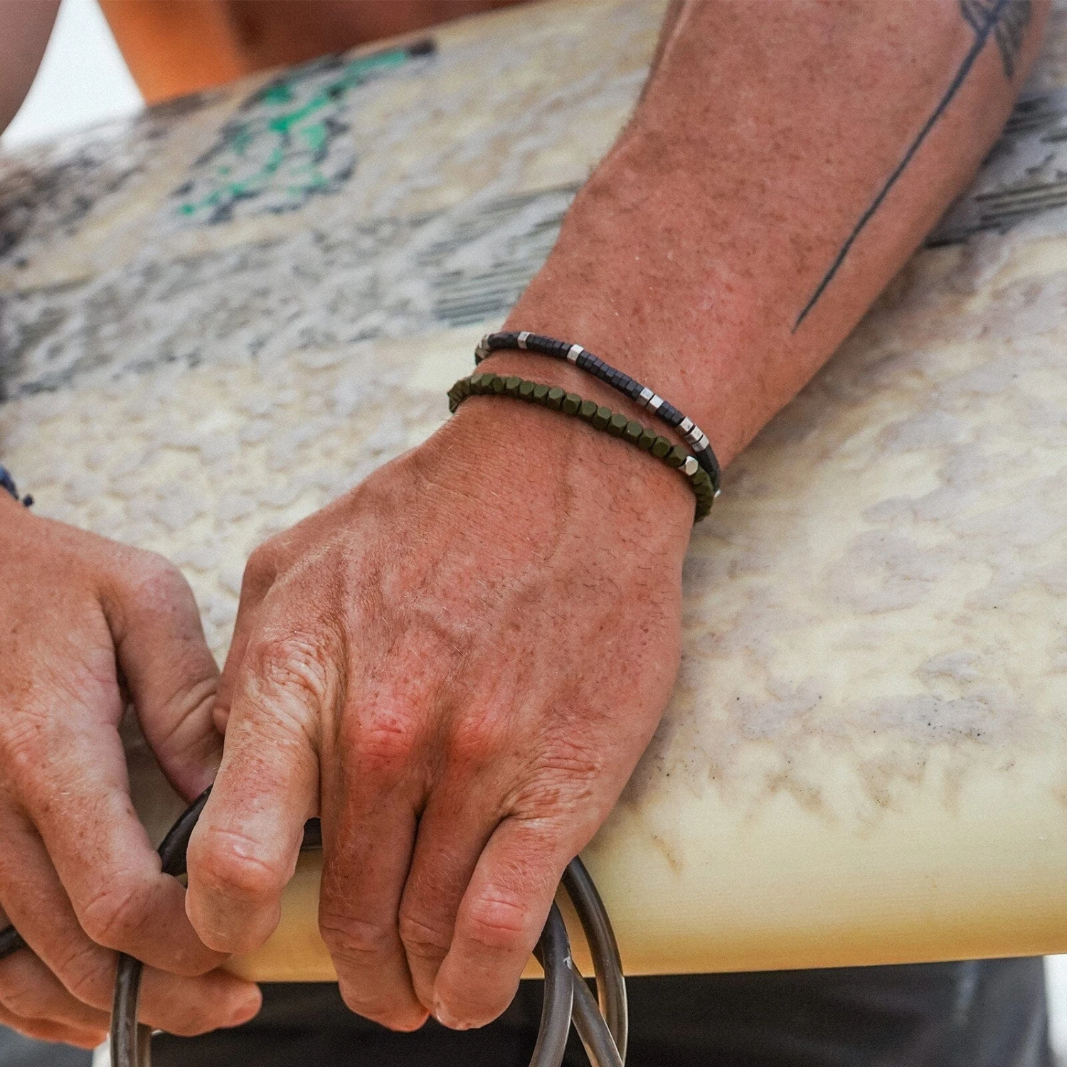 Men's Coated Hematite Stretch Bracelet 18 Men's Coated Hematite Stretch Bracelet - Image 18