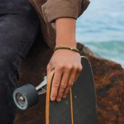 Men's Coated Hematite Stretch Bracelet 38 Men's Coated Hematite Stretch Bracelet -Deals Bijestora Store 39525OLIV 6 min