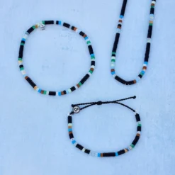 Men's Mixed Seed Bead Stretch Anklet -Deals Bijestora Store 39527SILV 4 min