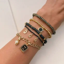 Boo Dainty Bracelet -Deals Bijestora Store 39690BLCK 6 min