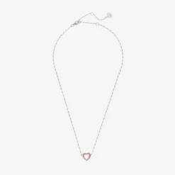 Stone & Enamel Heart Pendant Necklace 22 Stone & Enamel Heart Pendant Necklace -Deals Bijestora Store 39803SILV 1