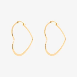 Oversized Heart Hoop Earrings