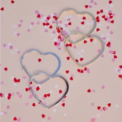 Oversized Heart Hoop Earrings -Deals Bijestora Store 39823GOLD 4 min