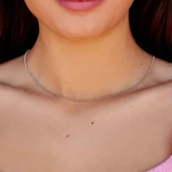 Harper Ball Chain Necklace -Deals Bijestora Store 39919SILV 4