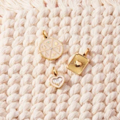 Harper Stone & Enamel Heart Charm 28 Harper Stone & Enamel Heart Charm -Deals Bijestora Store 39925GOLD 10