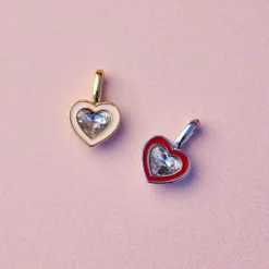 Harper Stone & Enamel Heart Charm 21 Harper Stone & Enamel Heart Charm -Deals Bijestora Store 39925GOLD 3
