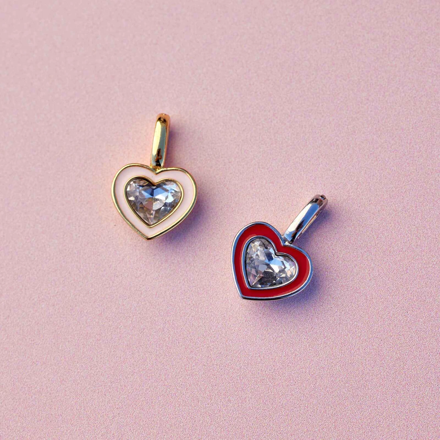 Harper Stone & Enamel Heart Charm 3 Harper Stone & Enamel Heart Charm - Image 3