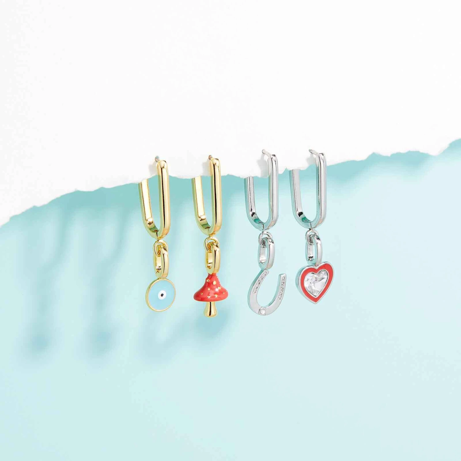 Harper Stone & Enamel Heart Charm 17 Harper Stone & Enamel Heart Charm - Image 17