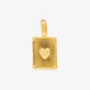 Harper Textured Heart Charm