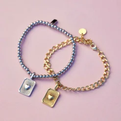 Harper Textured Heart Charm -Deals Bijestora Store 39926GOLD 4