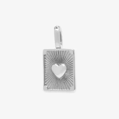 Harper Textured Heart Charm -Deals Bijestora Store 39926SILV 1