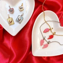Harper Enamel BFF Heart Charm Set -Deals Bijestora Store 39929GOLD 9