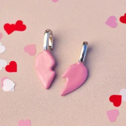 Harper Enamel BFF Heart Charm Set -Deals Bijestora Store 39929SILV 2