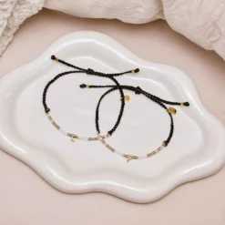 Dainty Alphabet Bracelet -Deals Bijestora Store 39989BLCK 15