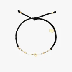 Dainty Alphabet Bracelet -Deals Bijestora Store 39989BLCK C 1 min