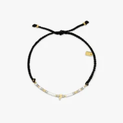Dainty Alphabet Bracelet -Deals Bijestora Store 39989BLCK F 1 min