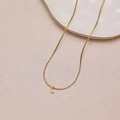Snake Chain Alphabet Necklace -Deals Bijestora Store 39990GOLD 3