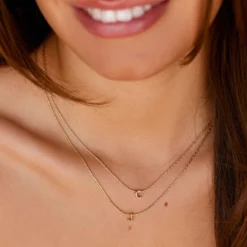 Snake Chain Alphabet Necklace -Deals Bijestora Store 39990GOLD 7