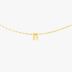 Snake Chain Alphabet Necklace -Deals Bijestora Store 39990GOLD B 2 min