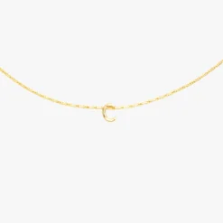 Snake Chain Alphabet Necklace -Deals Bijestora Store 39990GOLD C 2 min