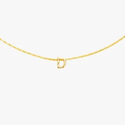Snake Chain Alphabet Necklace -Deals Bijestora Store 39990GOLD D 2 min