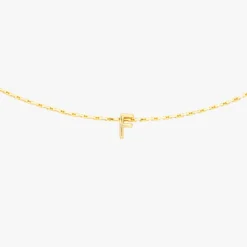 Snake Chain Alphabet Necklace -Deals Bijestora Store 39990GOLD F 2 min
