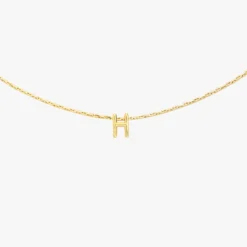 Snake Chain Alphabet Necklace -Deals Bijestora Store 39990GOLD H 2 min
