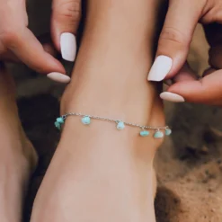 Dangling Gem Chain Anklet -Deals Bijestora Store 3F9A3211 1