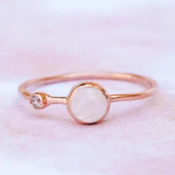 Moonstone Double Stone Ring -Deals Bijestora Store 3F9A3798