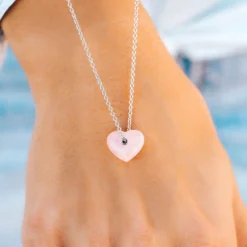 Rose Quartz Heart Necklace -Deals Bijestora Store 3F9A4886 editcopy