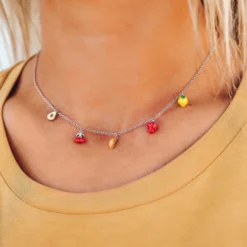 Fruit Charms Choker 5 Fruit Charms Choker -Deals Bijestora Store 3F9A4960 editcopy
