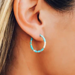 Playa Seed Bead Hoop Earrings -Deals Bijestora Store 3F9A5058 editcopy