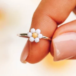 Gemstone Daisy Ring -Deals Bijestora Store 3F9A5221copy