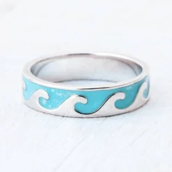 Reversible Enamel Wave Ring 17 Reversible Enamel Wave Ring -Deals Bijestora Store 3F9A8094