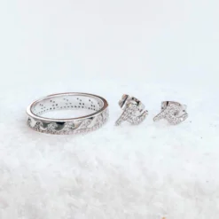 Crystal Wave Earring & Ring Set -Deals Bijestora Store 3F9A8346 2